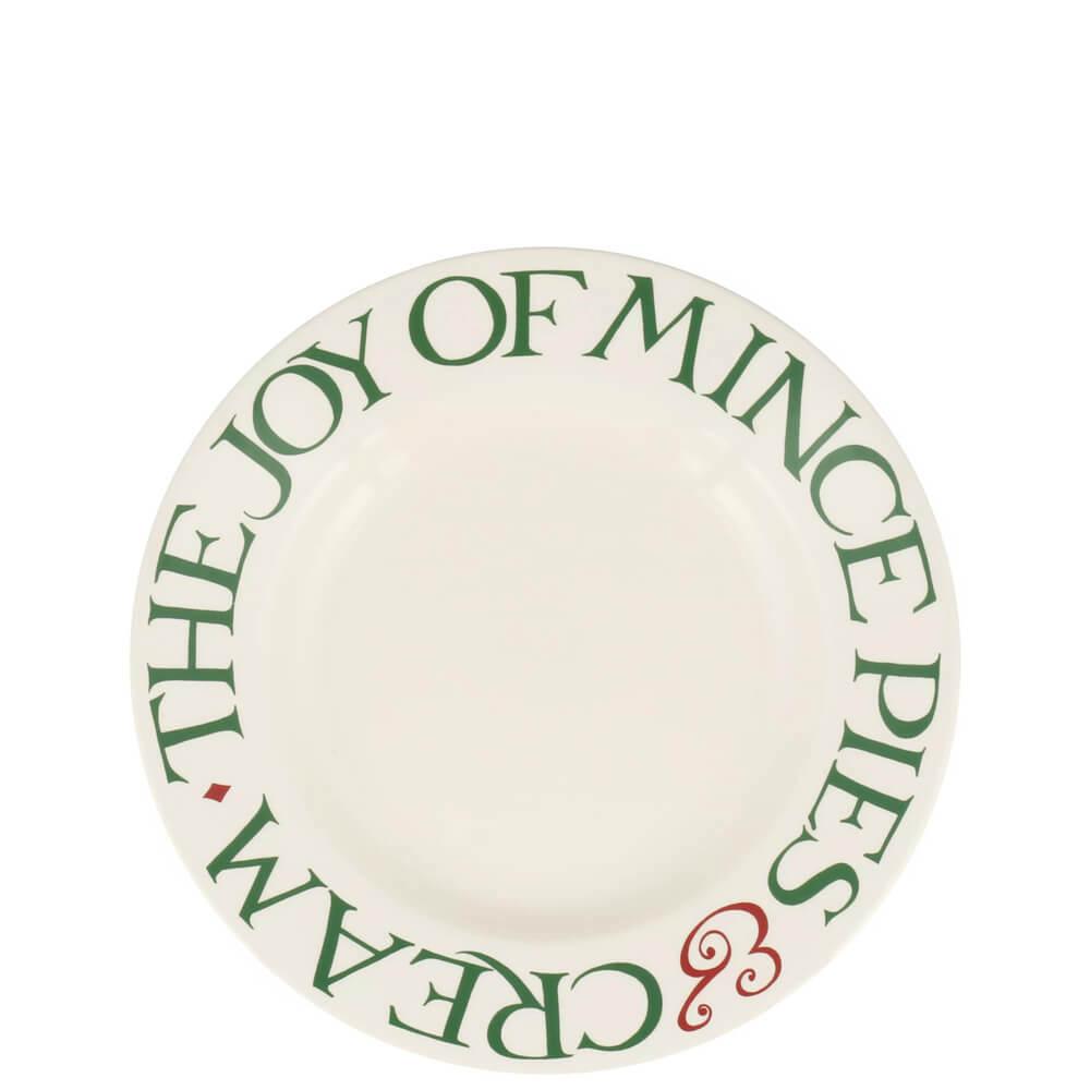 Emma Bridgewater Christmas Toast Joy of Mince Pies 8.5 Inch Plate 